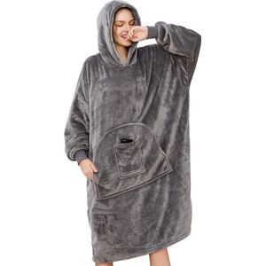 Hoodiedeken, Sherpa Extra Grote Fleecehoodie, / ochtendjas, Comfort Badjas voor dames en heren, wollig, Winter deken - Fleece dekentje - Hoodie Blanket