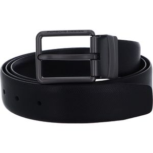 PORSCHE DESIGN Leren Riem Business Belt 35 W90 Black Zwart