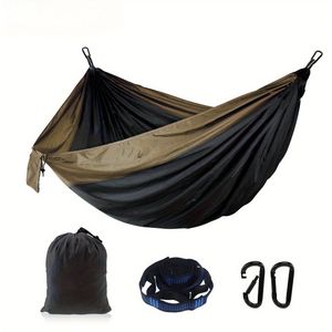 Kampeerhangmat - Reishangmat met banden, duurzame verstelbare nylon hangmat, perfect voor kamperen en reizen