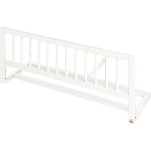 Classic Bed Guard - Wit Bedhek - Matrasbeschermer - Massief Houten Constructie - 90cm x 32cm x 36cm