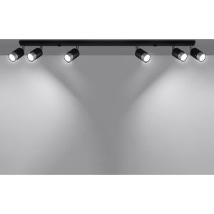 - LED Plafondspot zwart chrome NERO - 6 x GU10 aansluiting