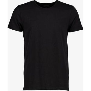 Unsigned heren T-shirt zwart ronde hals - Maat M