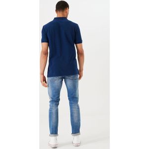 Garcia Regular Fit Polo met Logo Indigo