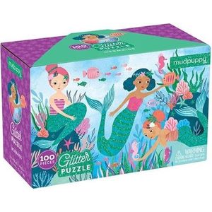 Glitter Puzzel – Zeemeerminnen 100stuks| Mudpuppy