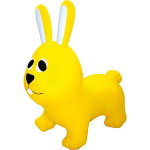 JUMPY Haas - skippy Geel - Hopper 100 kg belastbaar - Speelgoed Skippybal - Skippy Dieren - Skippybal Haas - Kinderspeelgoed - Speelgoed 12 maanden - Inclusief Pomp - Tot 100 kg Gewicht - Skippy bal - Cadeau kind - voedselveilige materialen