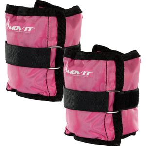 MOVIT® Enkelgewichten en Polsgewichten - Gewichtsboeien - 2 kg - 2 x 1 kg - Roze