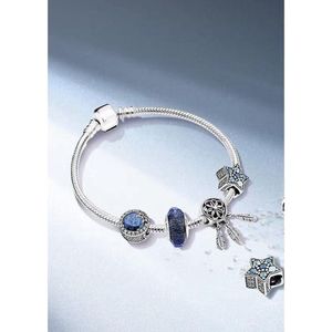 Fler® | Bedelarmband met 4 charms | Armband Zilver | Bedelarmband dames zilver | geschikt voor alle populaire bedelcollecties | Vlinder sluiting | Elegante dames armband | Maat 20