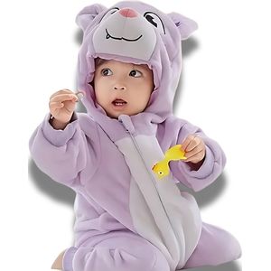 BoefieBoef Dieren Onesie Pyjama Kinderen 2-4 Jaar – Verkleedpak met Ritssluiting – Voor Carnaval, Halloween & Cadeau – Superzacht Flanel - Romper - Boxpak - Jongens - Meisjes - Vleermuis