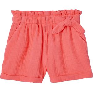 Vertbaudet Meisjesshort in ""paperbag""-stijl, van katoengaas