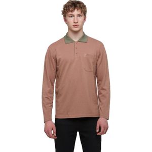 WB Comfy Polo Shirt Long Sleeve Bruin - M