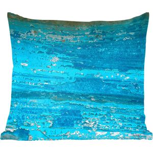 Sierkussens - Kussentjes Woonkamer - 50x50 cm - Roest - Wit - Blauw