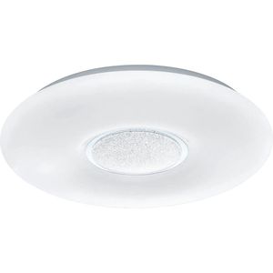 LED Plafondlamp - Trion Ako - 21W - Aanpasbare Kleur - Dimbaar - Afstandsbediening - Rond - Mat Wit