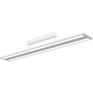 PRIOS - Kantoorverlichting - 1licht - Aluminium, polycarbonaat - H: 16.6 cm - wit - Inclusief lichtbron