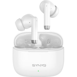 Synyq iPro - Draadloze Oordopjes – Bluetooth Oordopjes – Oortjes draadloos – Oordopjes draadloos - Draadloze oortjes bluetooth - Wit