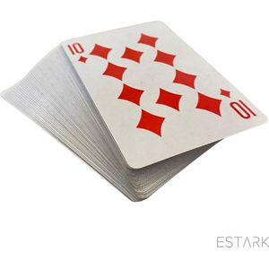 ESTARK® Luxe Speelkaarten 10 STUKS - Plastic Coating - Poker Kaarten - Kaartspel - Spelkaarten - Spel Kaart - 10 x 56 - Gezelschapsspel - Spelen - Playing Cards (10)