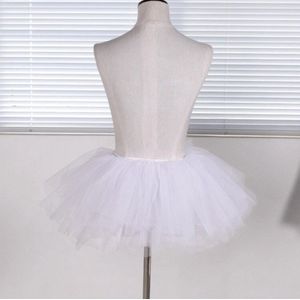 New Age Devi - XS-S-M Witte Tule Petticoat Tutu - Ballet, Turnen, Bruid, Engel, Rock 'n' Roll - Onderrok Rokje in Dunne Tule