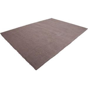 Lalee Velutto - Hoogpolig- zacht- glimmend- velvet- effen- karpet- shaggy- 120x170 cm taupe
