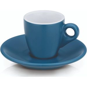 Espresso Kop en Schotel Set, Turquoise - Kelas-sMattia