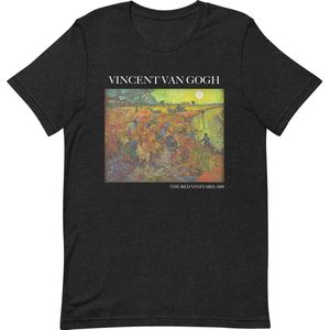 Vincent van Gogh 'De Rode Wijngaard' (""The Red Vineyard"") Beroemd Schilderij T-Shirt | Unisex Klassiek Kunst T-shirt | Zwart Heather | M