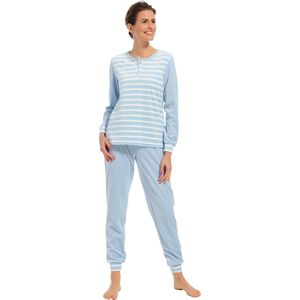 Pastunette dames pyjama Badstof - Blue Stone - 40 - Blauw