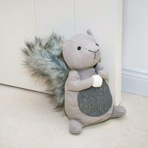 Leuke deurstoppers Decoratieve deurstoppers voor thuis en op kantoor, eekhoorn verzwaarde binnendeurstopper Stoffen gevulde dierendeurstopper Vloerdecoratief