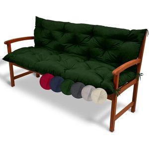 Bankkussen voor Tuinmeubelen - 100 x 50 x 50 cm - Zitkussen en Rugkussen - Groen - Comfortabel en Duurzaam Bankkussen