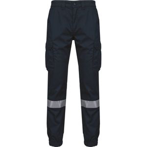 WK. Designed To Work Uniseks Cargobroek uniseks met elastische boord en reflecterende strook WK712 - Navy - 60 NL (54 FR)