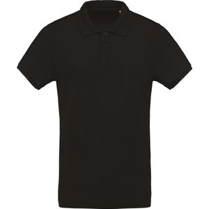 Kariban Menselijk Biologisch Pique-Pique-Poloshirt (Zwart)