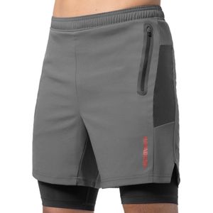 Hayabusa Athletic Layered Performance Short - Heren - Donkergrijs - Maat XL