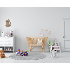 Mooje Kat - Wandlamp Kinderkamer - Houten Muurlamp - Nachtlampje - Kinderlamp - Mooje