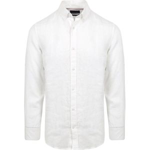 Suitable Overhemd Linnen Wit - Maat XL - Heren - Hemden casual