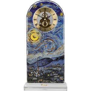 Goebel - Vincent van Goghs-sTafel Klok Sterrennachts-sGlas - 32cm - met echt goud