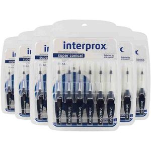 6x Interprox Ragers Super Conical Donkerblauw PHD 2.0 6 stuks