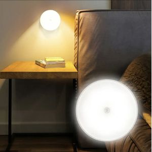 Ledverlichting met Bewegingssensor - Draadloos - Oplaadbaar - Nachtlamp op Batterij - Warm Wit - Wit Licht - Draadloos Sensor - Kastverlichting - Trapverlichting - Nachtlampje - Badkamerverlichting - Spiegelverlichting