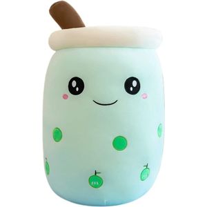 Kawaii Boba Pluche Kussen 35 cm Zachte Knuffels Cartoon Kussen Super Zacht Slaapkussen Verjaardagscadeaus voor Meisjes