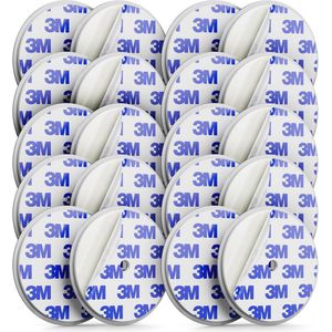 Magneethouder voor Rookmelders - Zelfklevend met Optioneel Boorgat - 65 mm Diameter