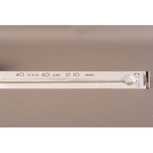 Gifi Diffusion - Uitschuifbare gordijnroede - 40-60 cm - antiek witte bladpunt