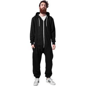 Urban Classics - Sweat Onesie - XL/XXL - Zwart/Wit