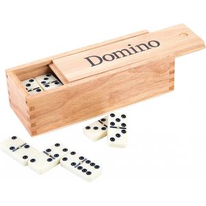 Longfield Games Domino Dubbel 6 Groot In Kist - Geschikt voor alle leeftijden - 2+ spelers