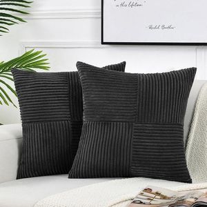 Corduroy Sierkussenhoezen Set van 2 voor Slaapkamer en Woonkamer
