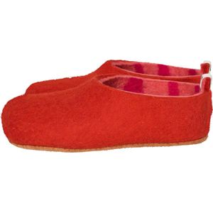 esgii dames sloffen Stripy Inside red Colour:Rood/ Roze-oranje Size:37