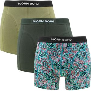 Björn Borg Cotton Stretch boxers - heren boxers normale lengte (3-pack) - multicolor - Maat: S