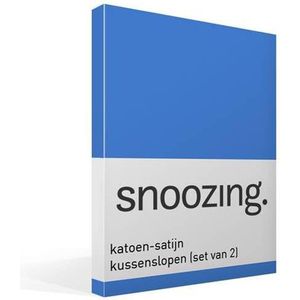 Snoozing - Katoen-satijn - Kussenslopen - Set van 2 - 60x70 cm - Meermin