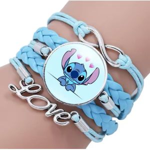 Stone Art - Stitch - Lilo & Stitch - Armband - N1 - Blauw - Armbandje Meisjes - Cadeau - Geschenk - Verjaardag