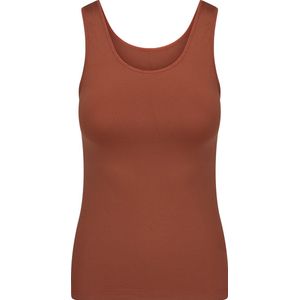 RJ Bodywear Pure Color dames hemd (1-pack) - cognac - Maat: 3XL