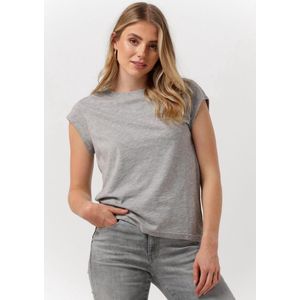 CC Heart Basic T-shirt Tops & T-shirts Dames - Shirt - Grijs - Maat XS