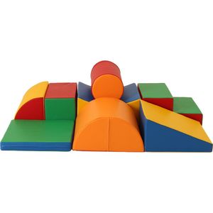 Iglu Foam blokken set - speelblokken - 8 delig - 20 cm hoog - primaire kleuren