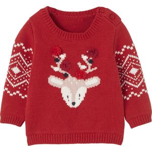 Vertbaudet Kersttrui rendierpatroon baby unisex