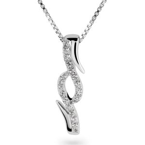 Orphelia HD-4207 - Hanger - 18 Karaat Witgoud / Diamant 0.10 ct