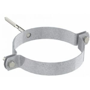 OPSINOX GALVA Kachelbuis enkelwandig Muurbeugel (MB) Galva Ø160mm